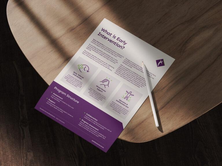 Branded informational page design for Guardian Exercise Rehabilitation.