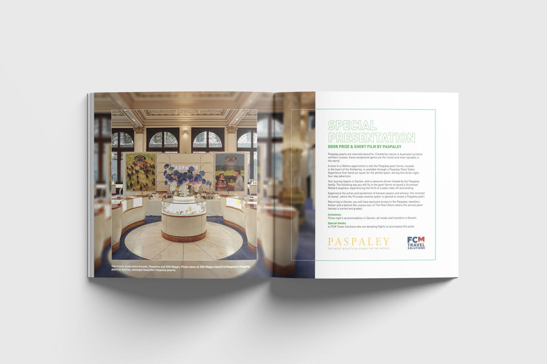 Internal page of a brochure designed for Hancock Prospecting.