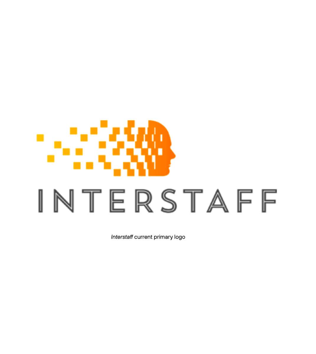 Former logo design for the Interstaff migration agency.